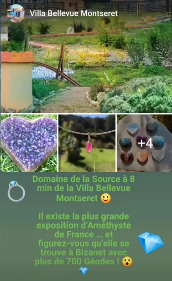 Villa Entiere Bellevue - Balneo - Piscine - Clim Montseret ภายนอก รูปภาพ